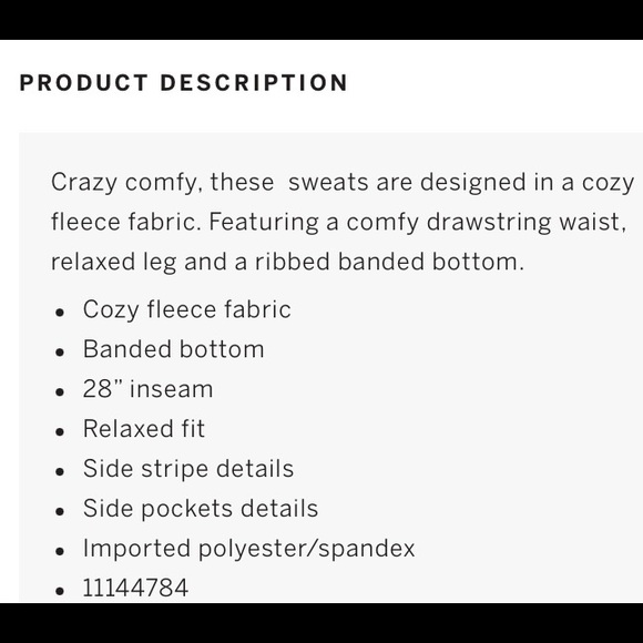 NWT PINK Cozy Classic Jogger - Picture 5 of 5